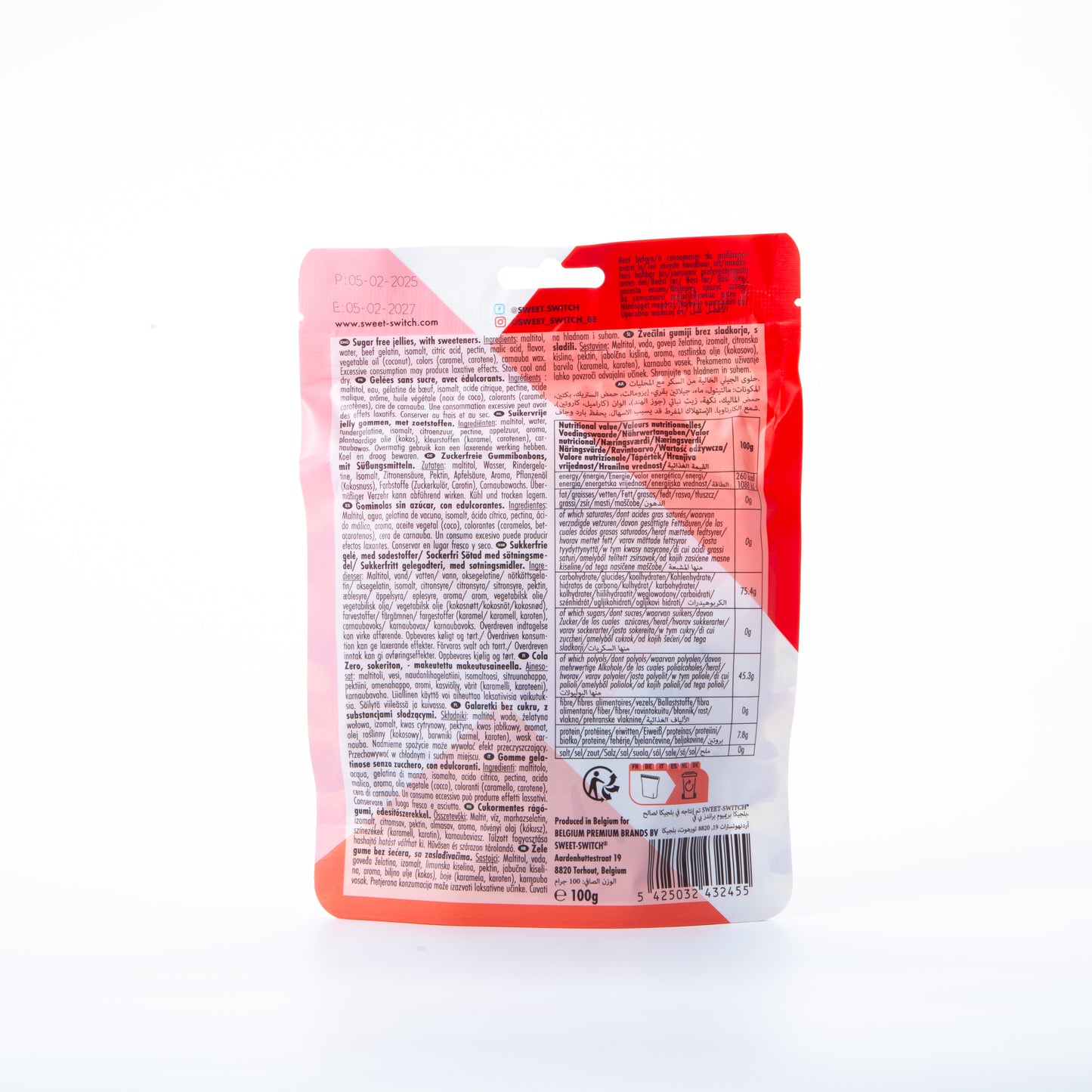 Sweet Switch Cola Zero 100g