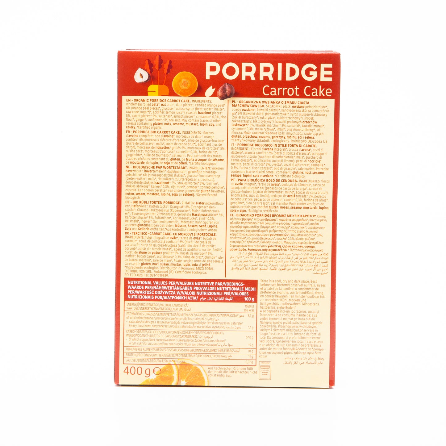 Turtle Carrot Cake Porridge 400g