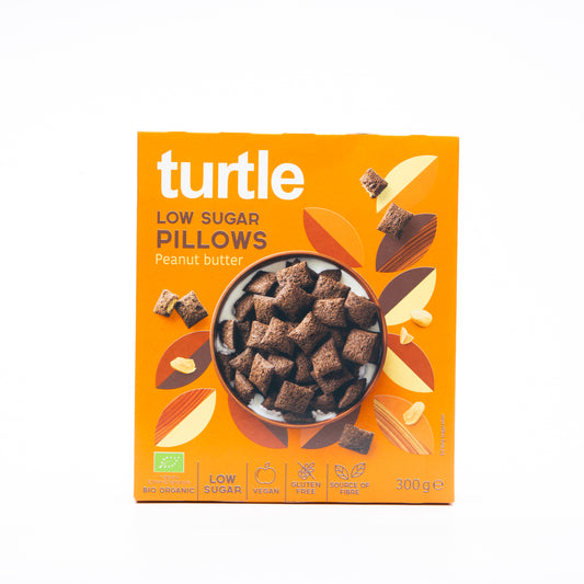 Turtle Low Sugar Pillows Peanut Butter Cereals 300g