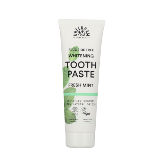 Urtekram Fluoride Free Whitening Toothpaste Fresh Mint 75ml