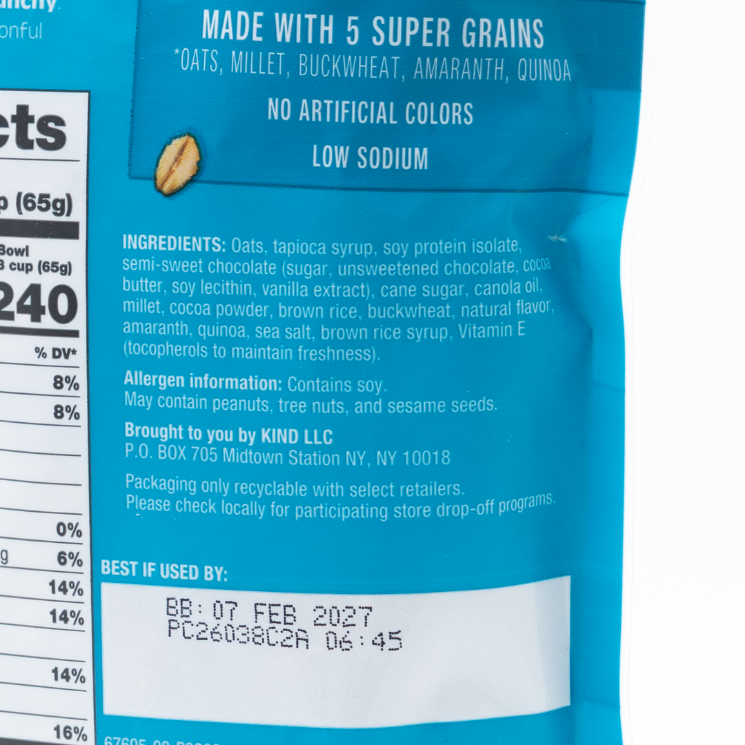 Kind Dark Chocolate Whole Grain Clusters 312g