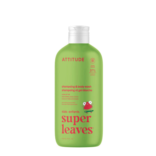 Attitude Little Leaves 2-in-1 Shampoo & Body Wash Watermelon & Coco 473ml