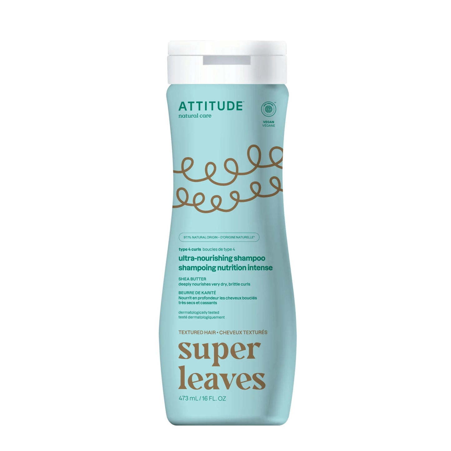 Attitude Super Leaves Curl Ultra-Hydrating Shampoo Shea Butter 473ml