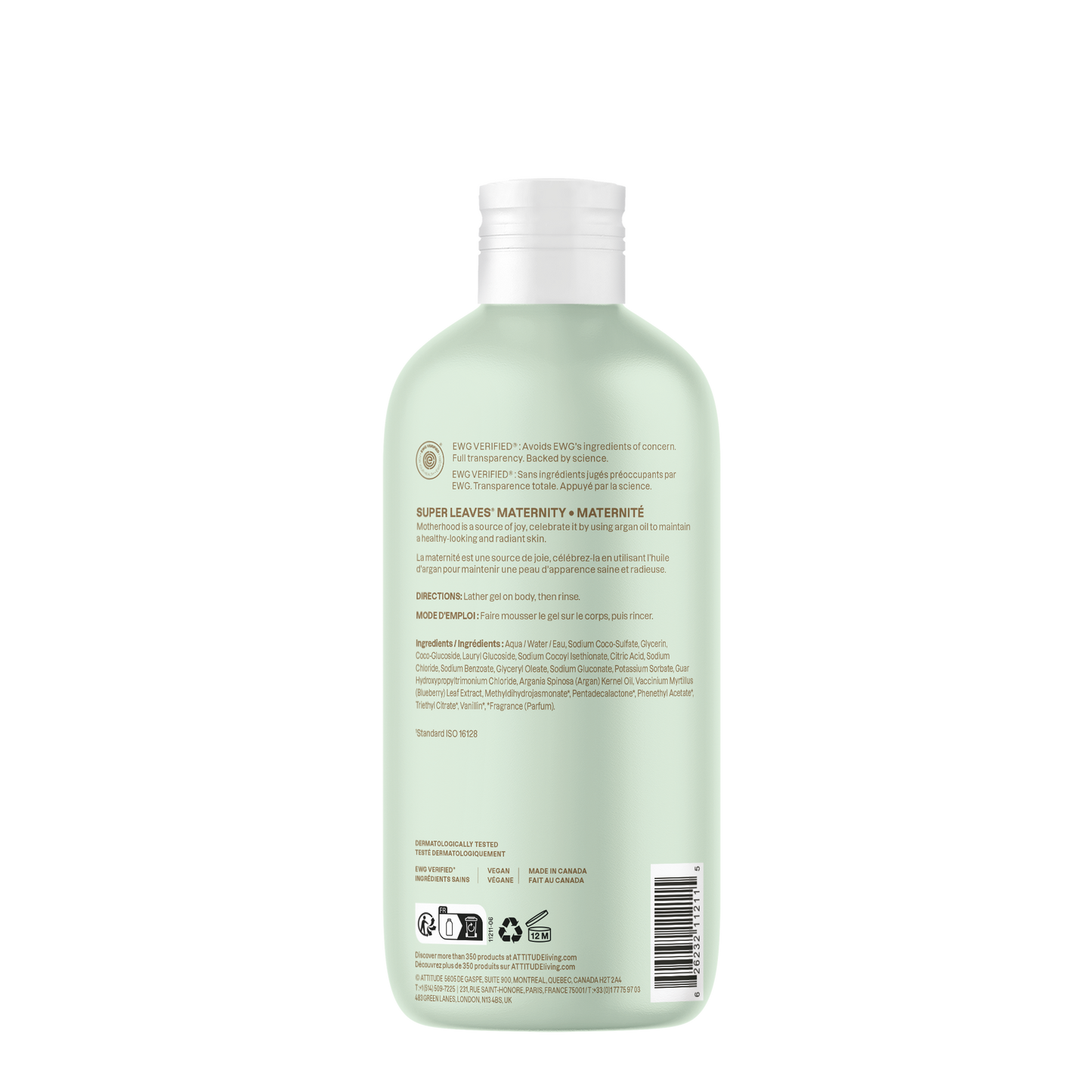 Attitude Super Leaves Maternity Shower Gel 473ml
