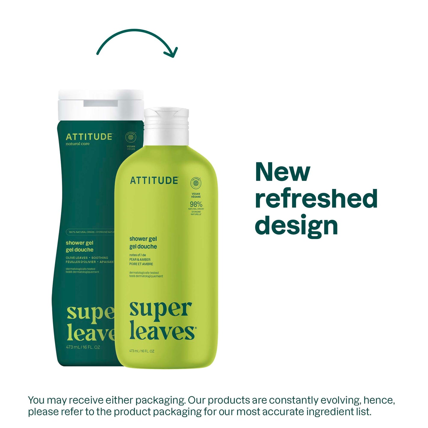 Attitude Super Leaves Nourishing Olive Leaves Shower Gel 473ml