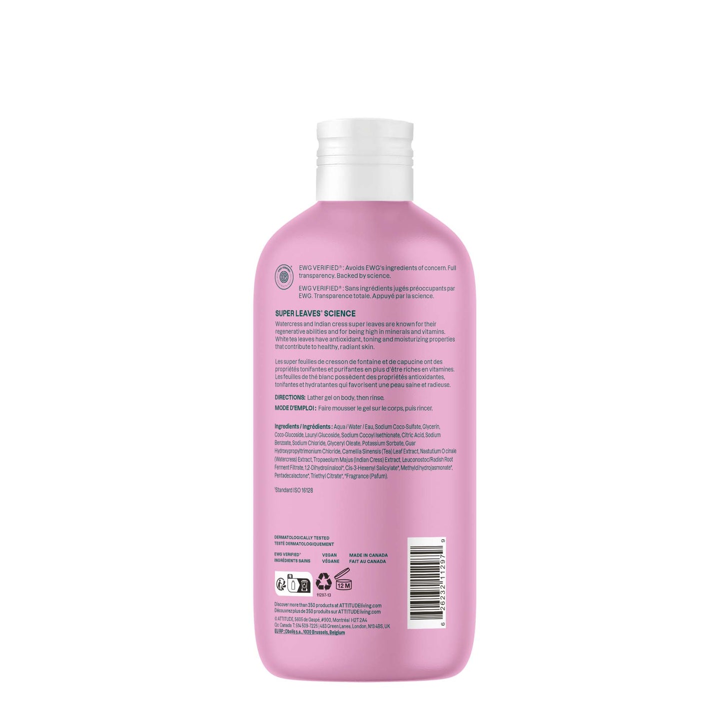Attitude Super Leaves Shower Gel Coconut and Wild Berries 473ml