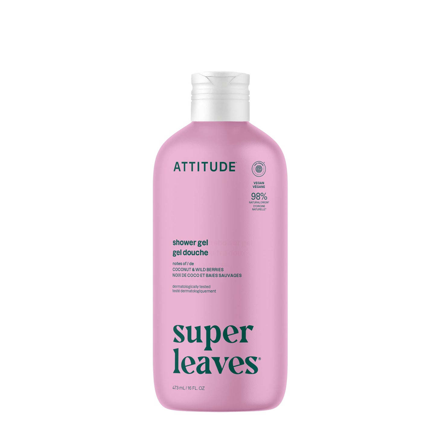 Attitude Super Leaves Shower Gel Coconut and Wild Berries 473ml