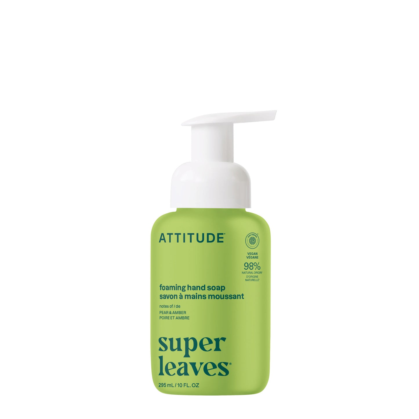 Attitude Super Leaves Foaming Hand Soap Pear and Amber 295ml