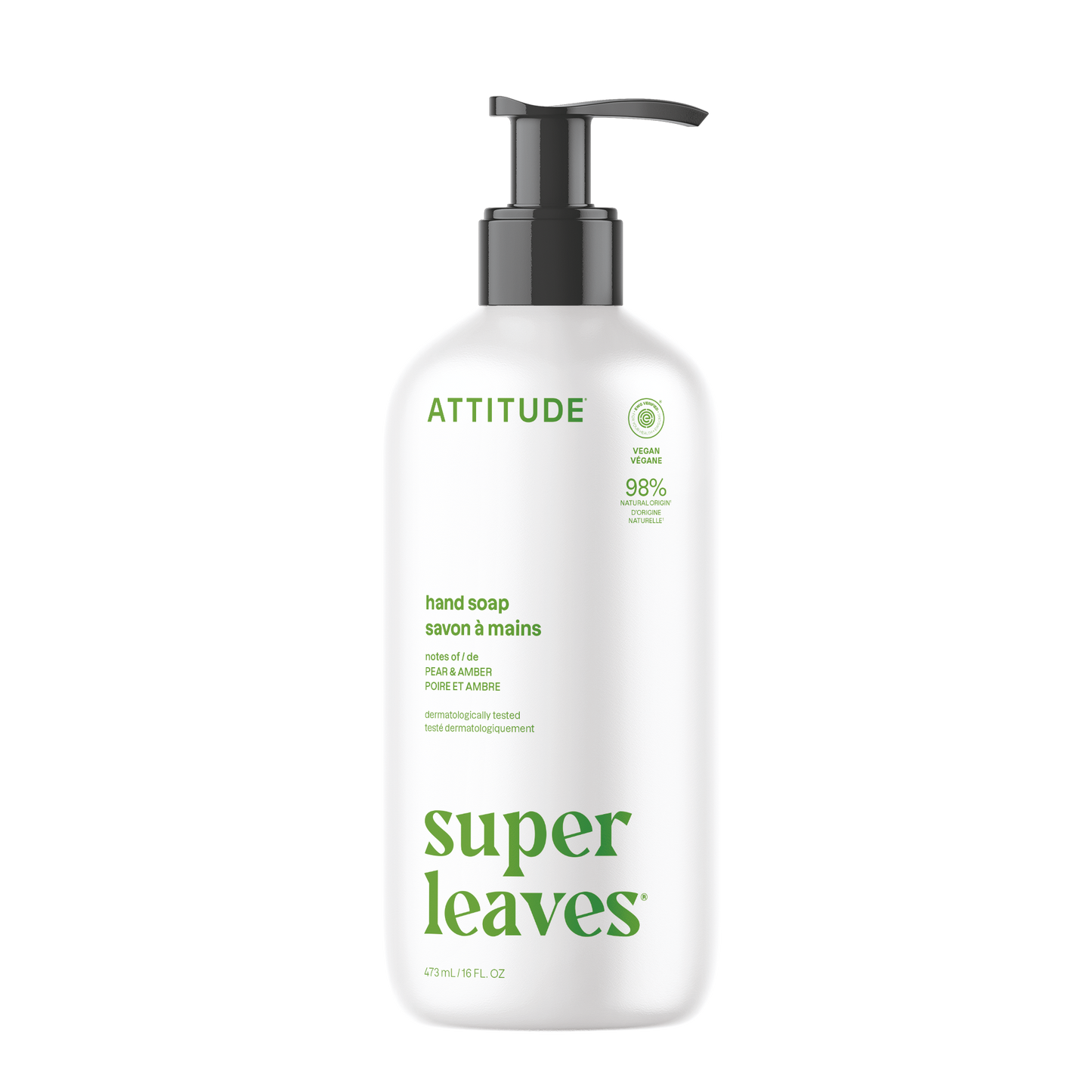 Attitude Super Leaves Hand Soap Pear and Amber 473ml