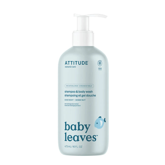 Attitude Baby Leaves 2-in-1 Shampoo & Body Wash Good Night 473ml