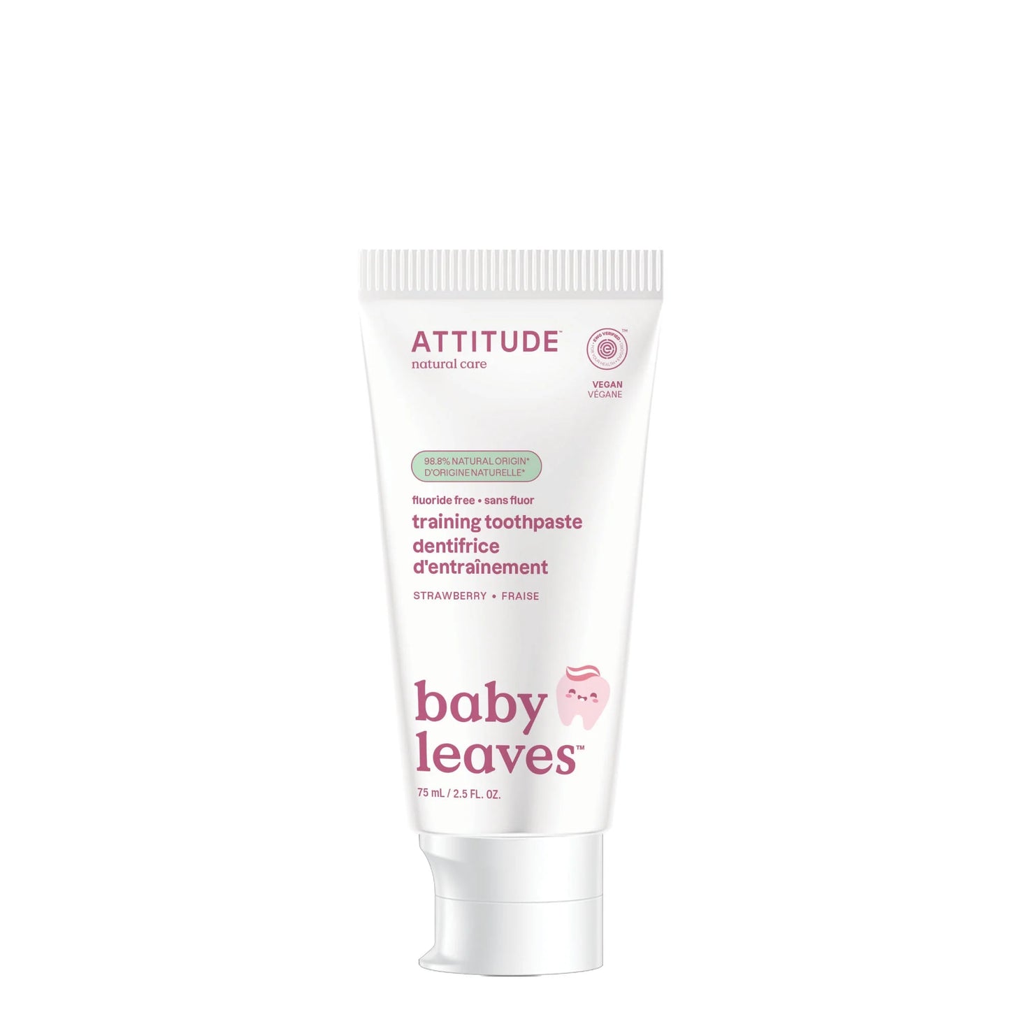 Attitude Baby Leaves Toothpaste Strawberry Fluoride Free 75ml