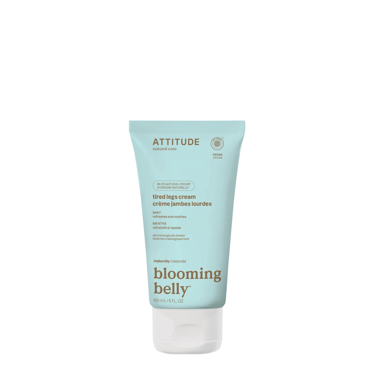 Attitude Blooming Belly Cream for Tired Legs Mint 150ml