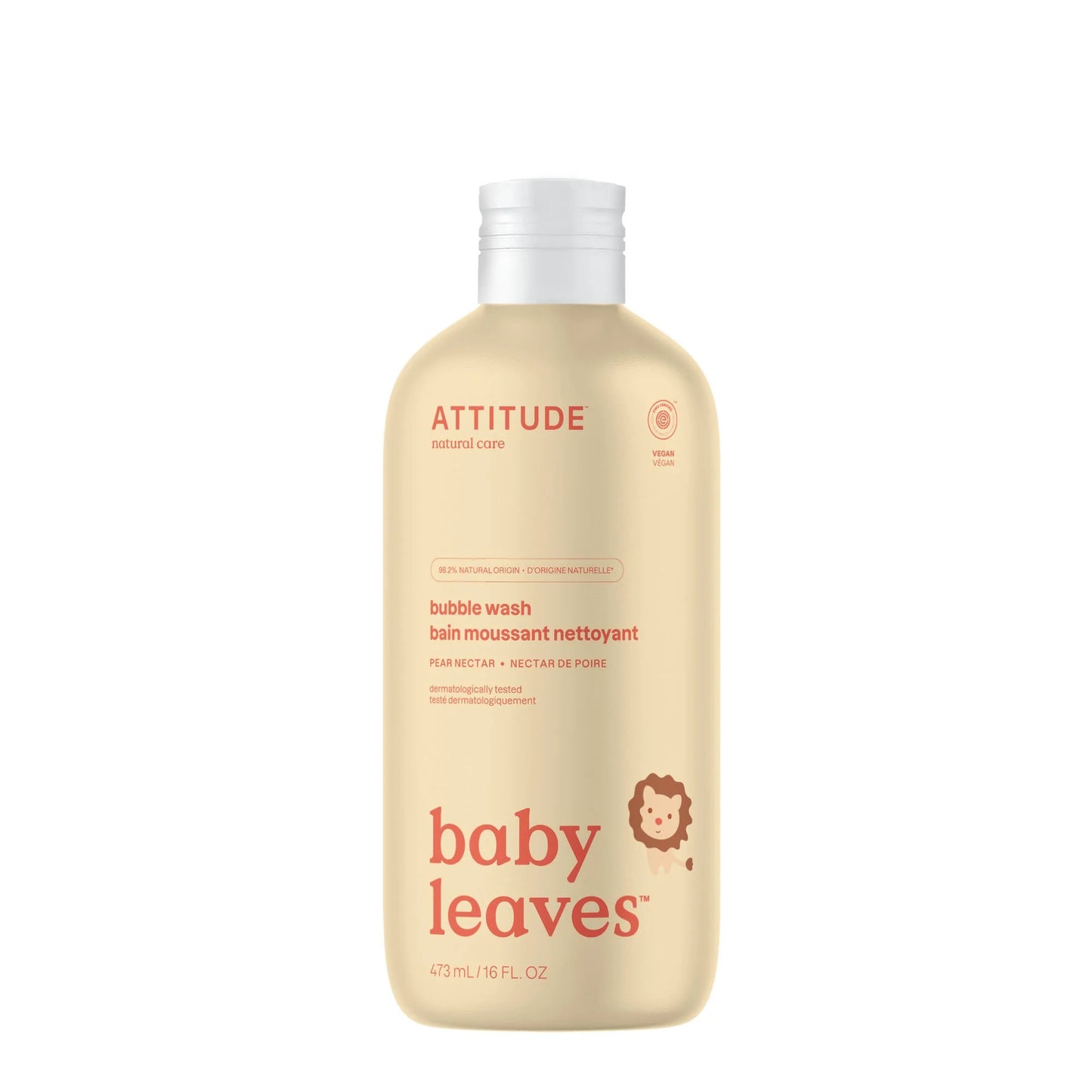 Attitude Baby Leaves Bubble Wash Pure Nectar 473ml