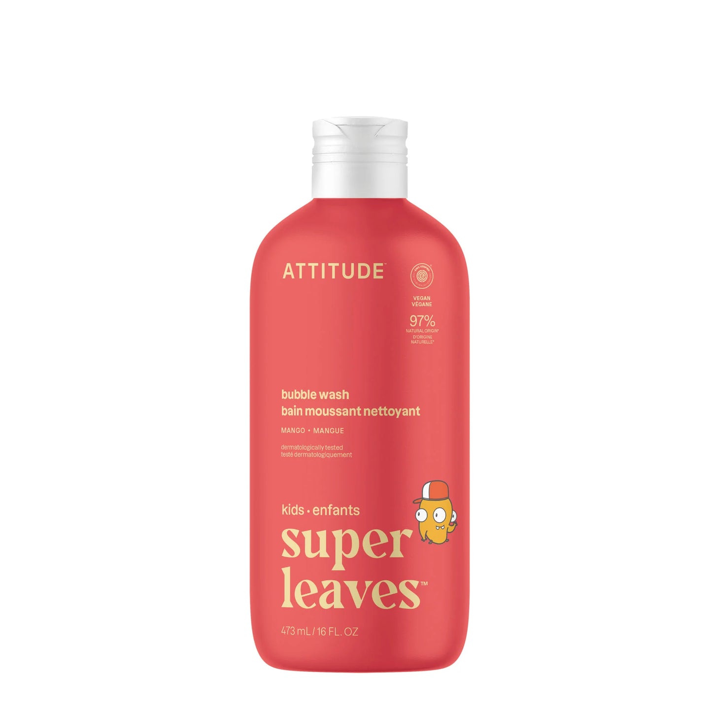 Attitude Little Leaves Bubble Wash Mango 473ml