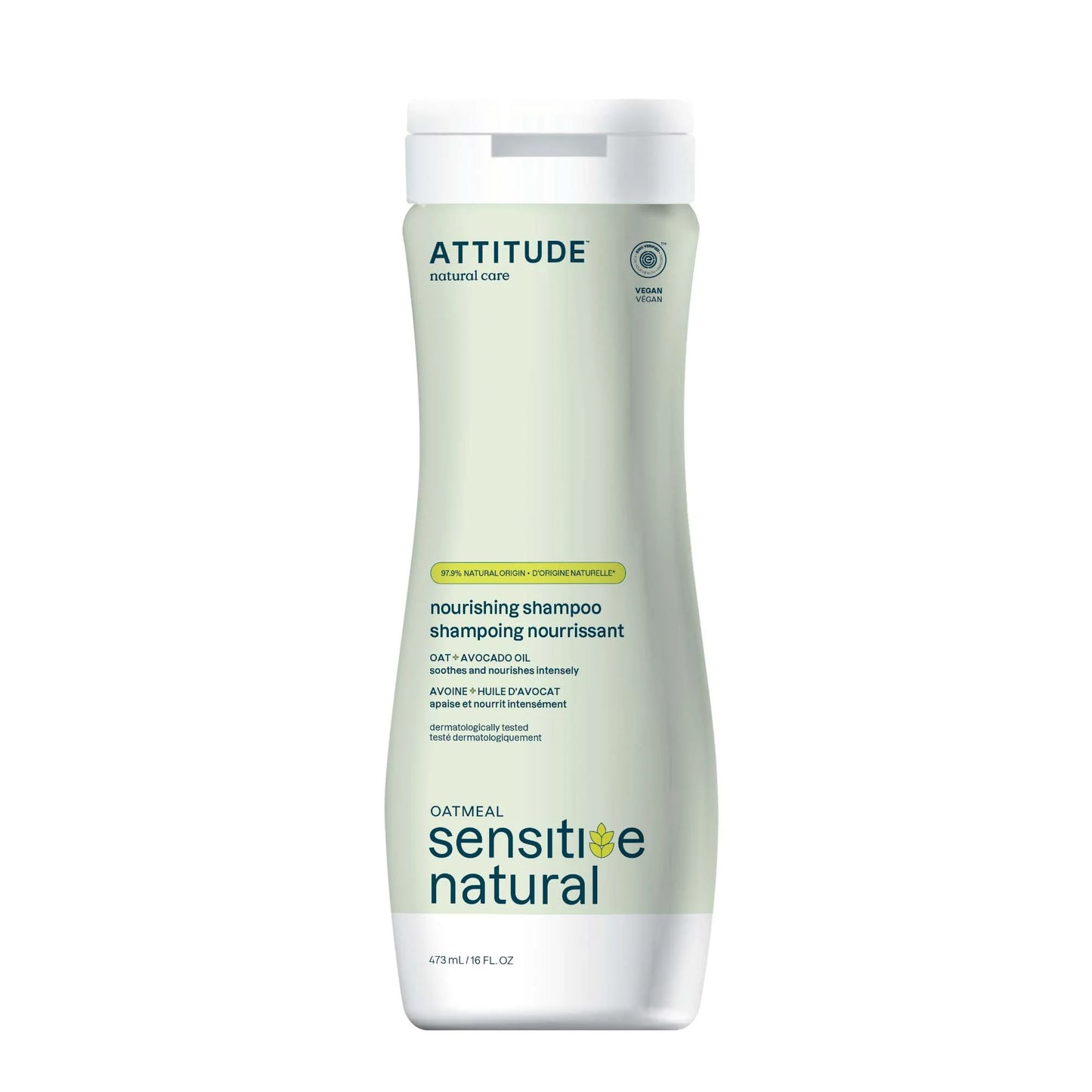 Attitude Sensitive Natural Care Shampoo Nourish and Shine Avocado Oil 473ml