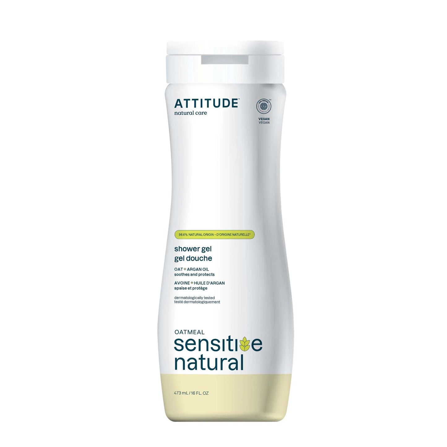 Attitude Sensitive Skin Moisturize & Revitalize Argan Shower Gel 473ml