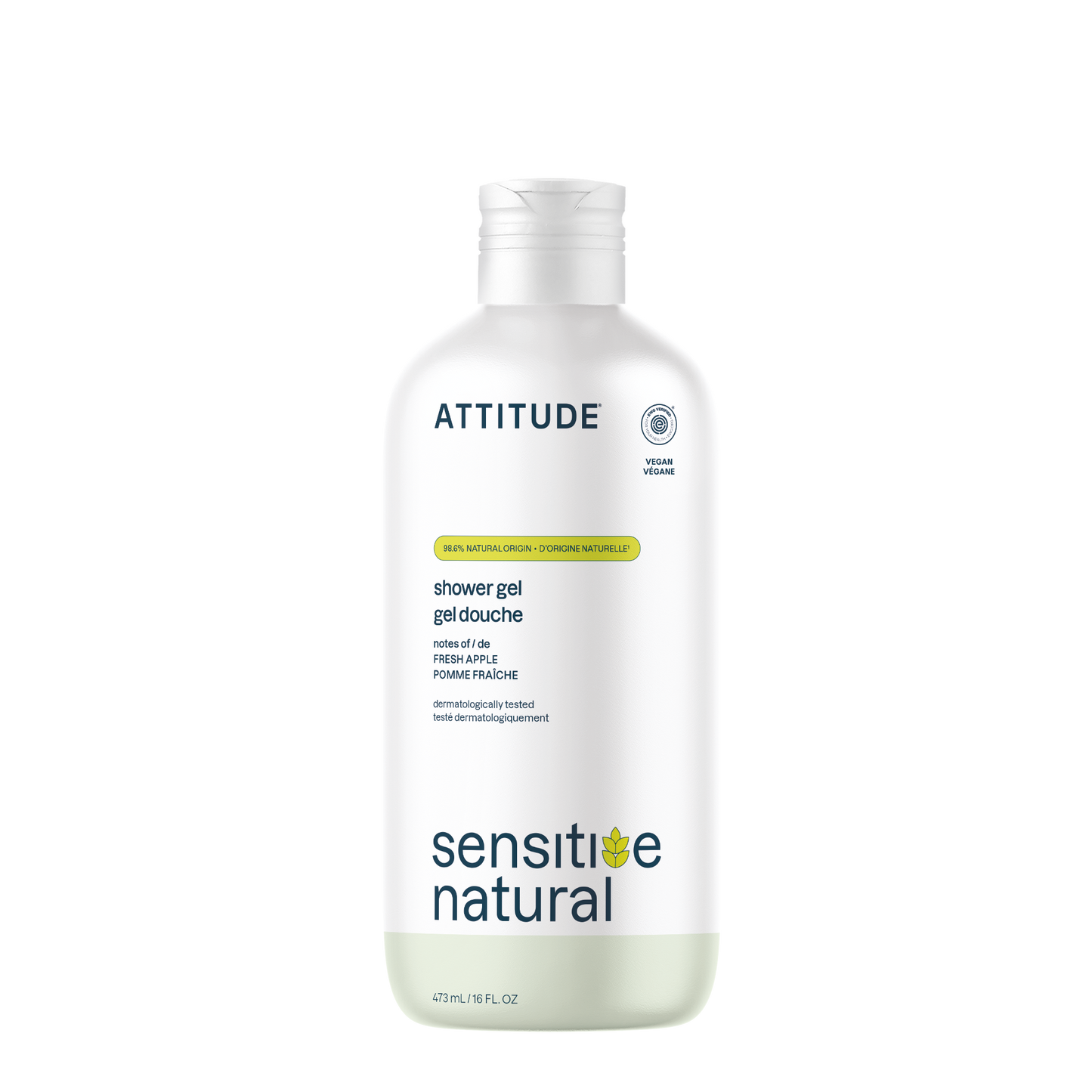 Attitude Sensitive Natural Shower Gel Fresh Apple 473ml