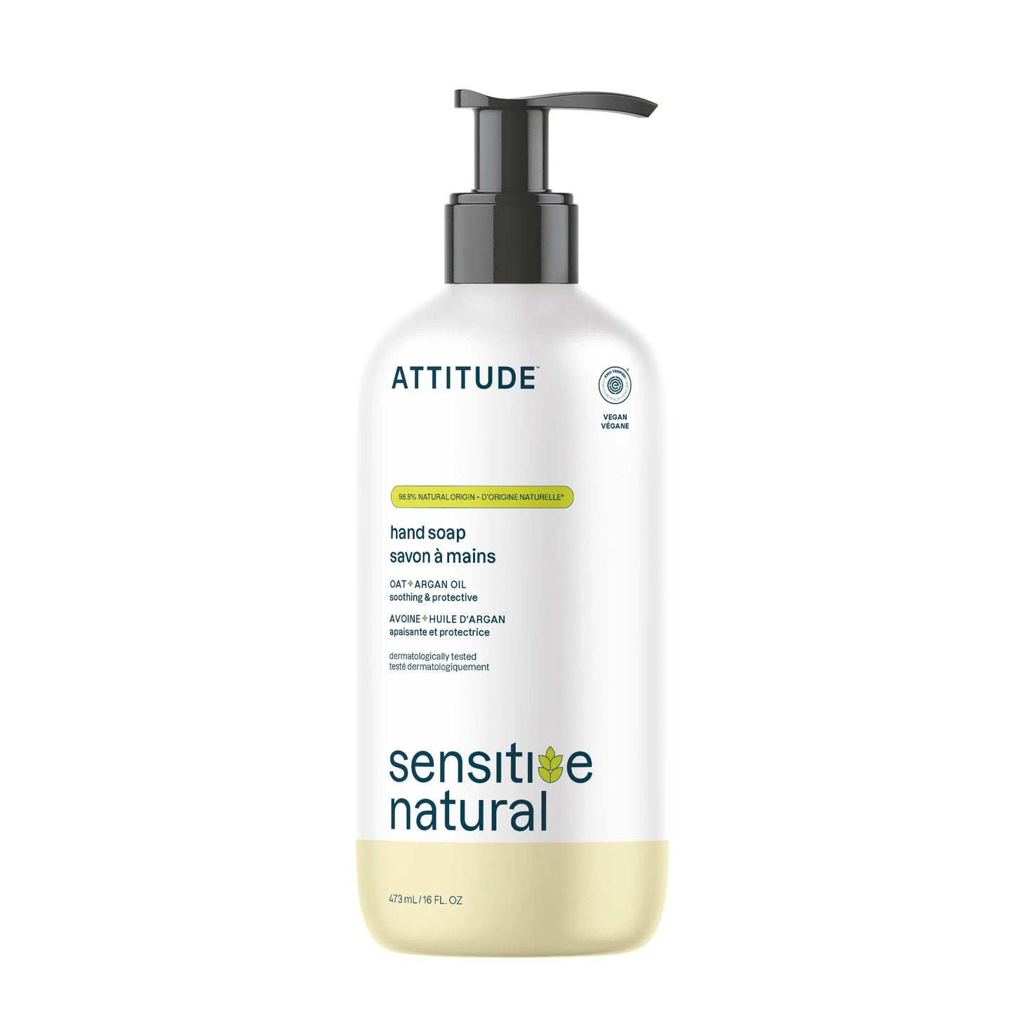 Attitude Sensitive Skin Moisturize & Revitalize Argan Hand Soap 473ml
