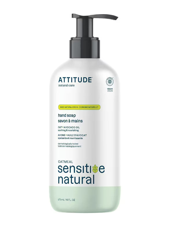 Attitude Sensitive Skin Nourishing Avocado Oil Hand Soap 473ml