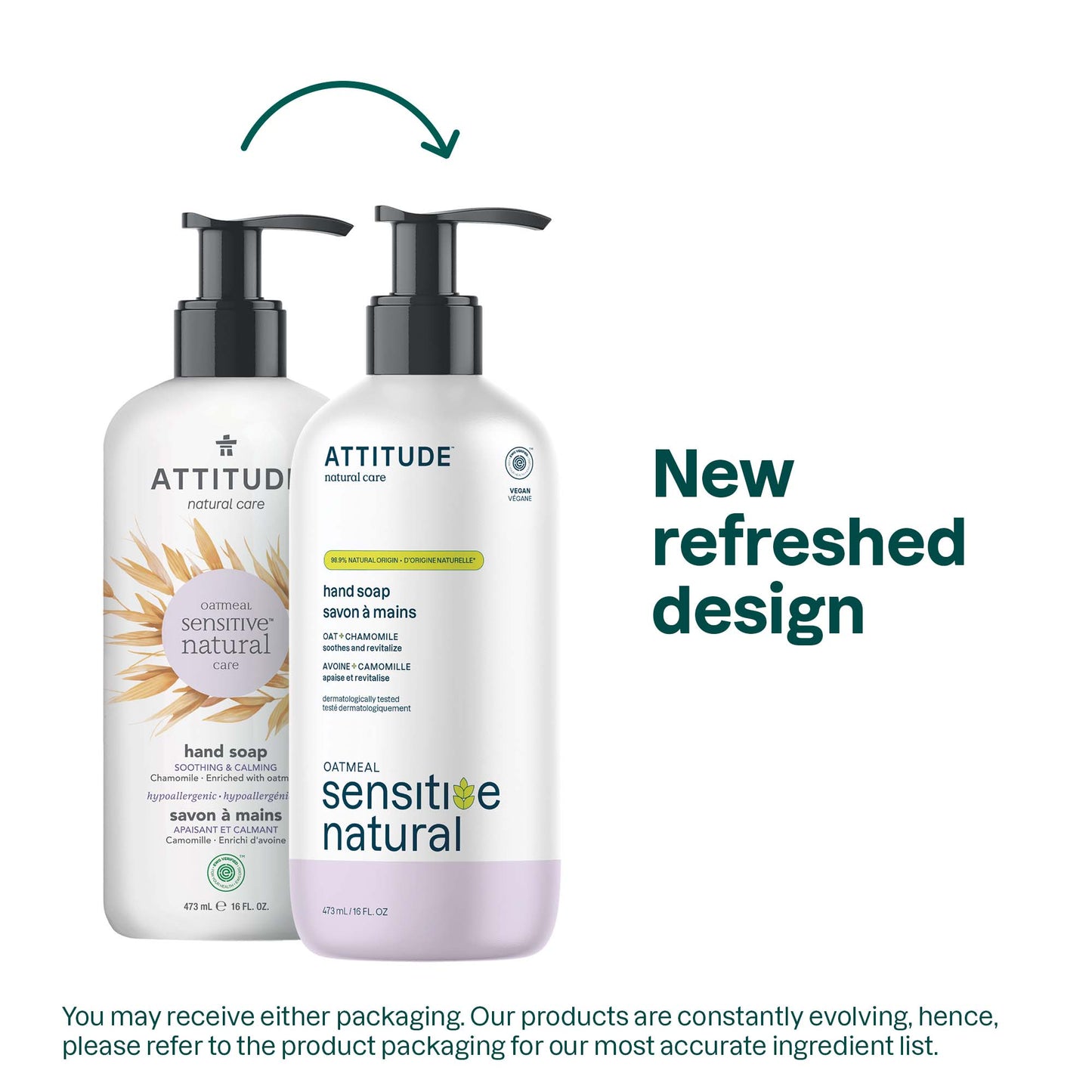 Attitude Sensitive Natural Hand Soap Sweet Jasmine 473ml