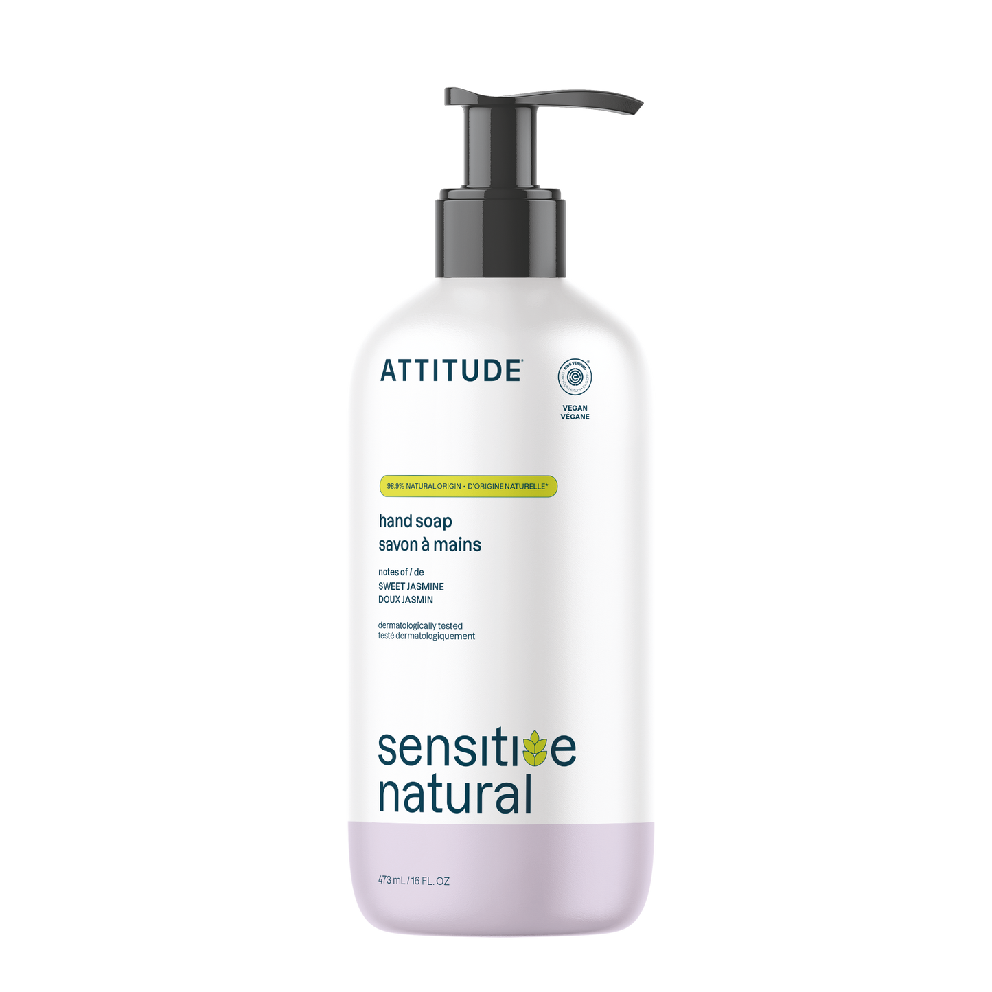 Attitude Sensitive Natural Hand Soap Sweet Jasmine 473ml