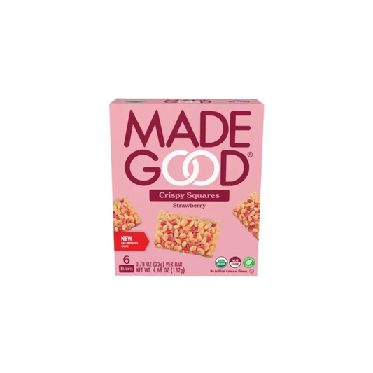 Made Good Strawberry Crispy Squares 6 bars - 132g