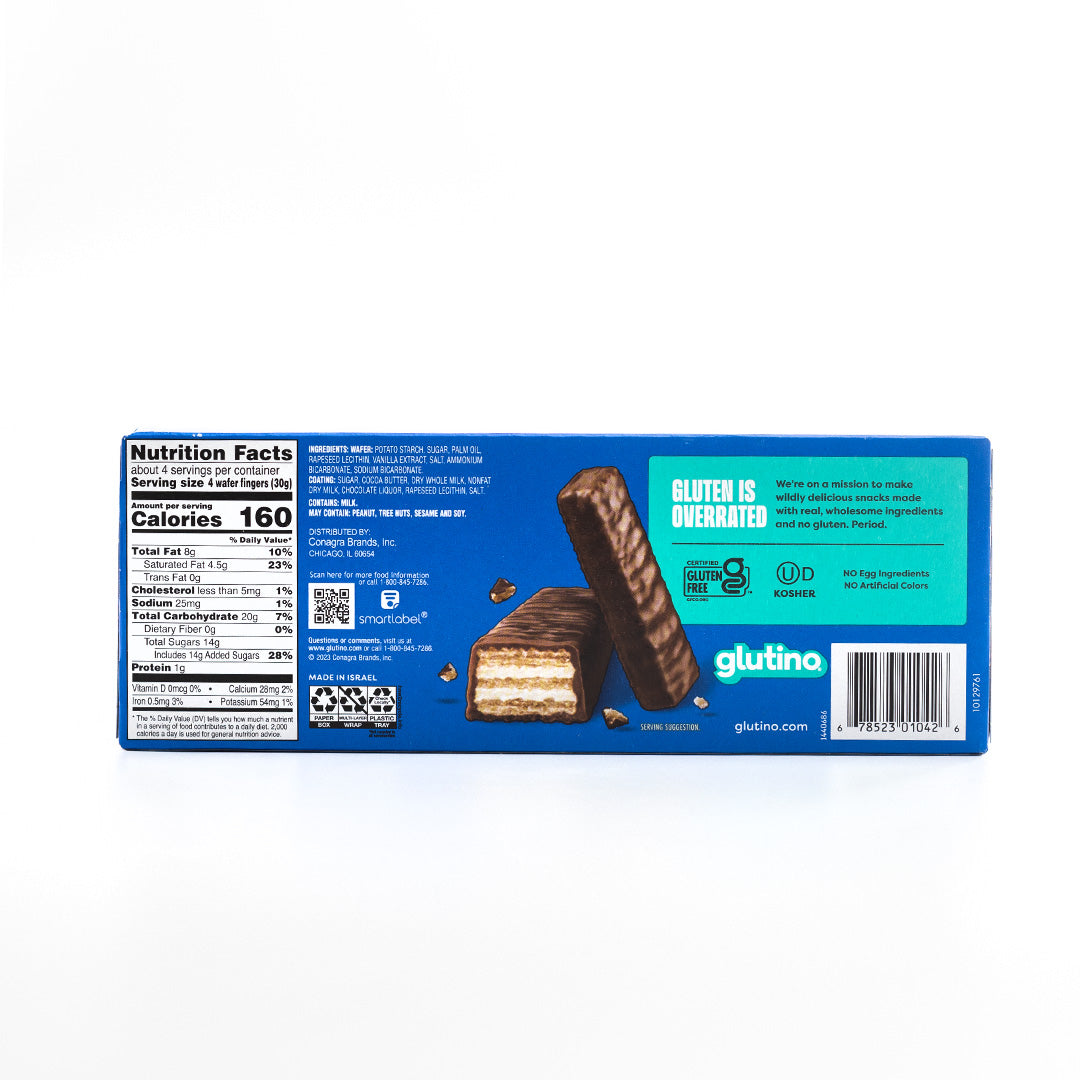 Glutino Gluten-Free Chocolate Coated Vanilla Wafers 130g