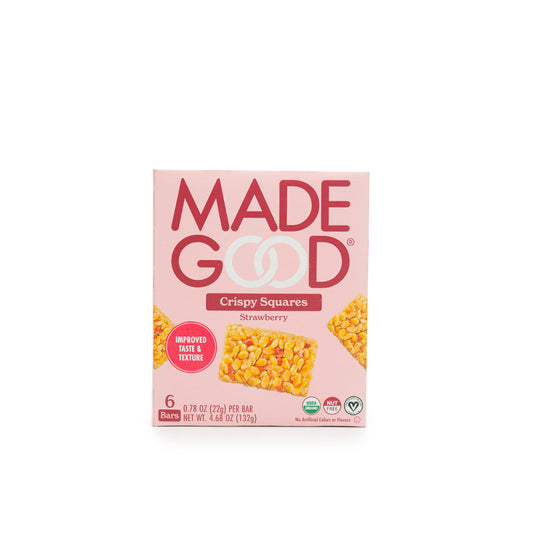 Made Good Strawberry Crispy Squares 6 bars - 132g