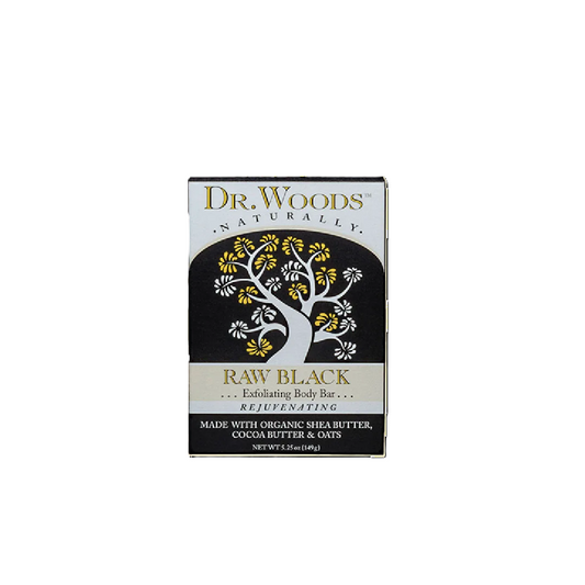 Dr Woods Raw Black Exfoliating Rejuvenating Bar Soap 149g