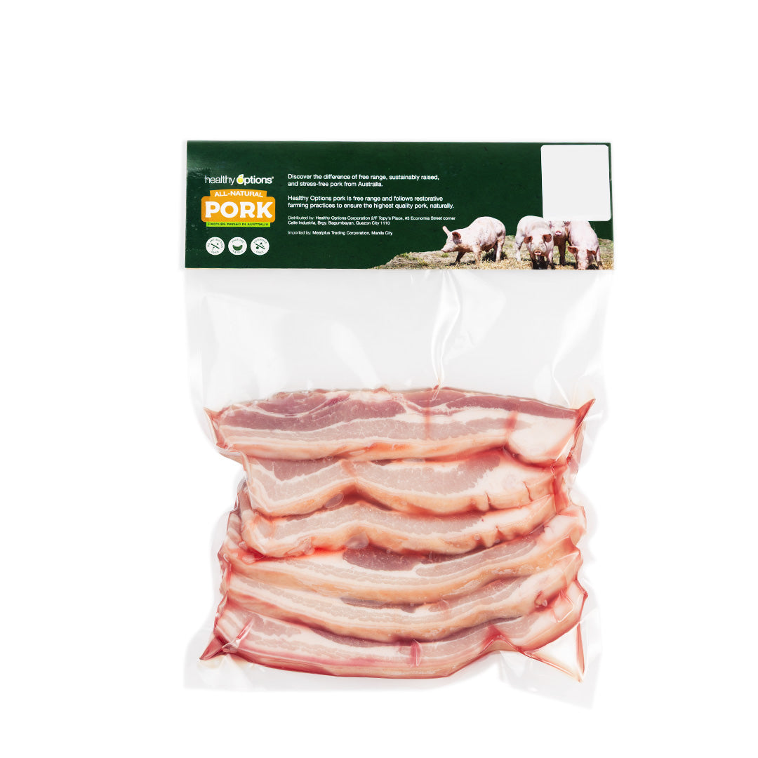 Frozen Healthy Options Pork Belly Slices 700g