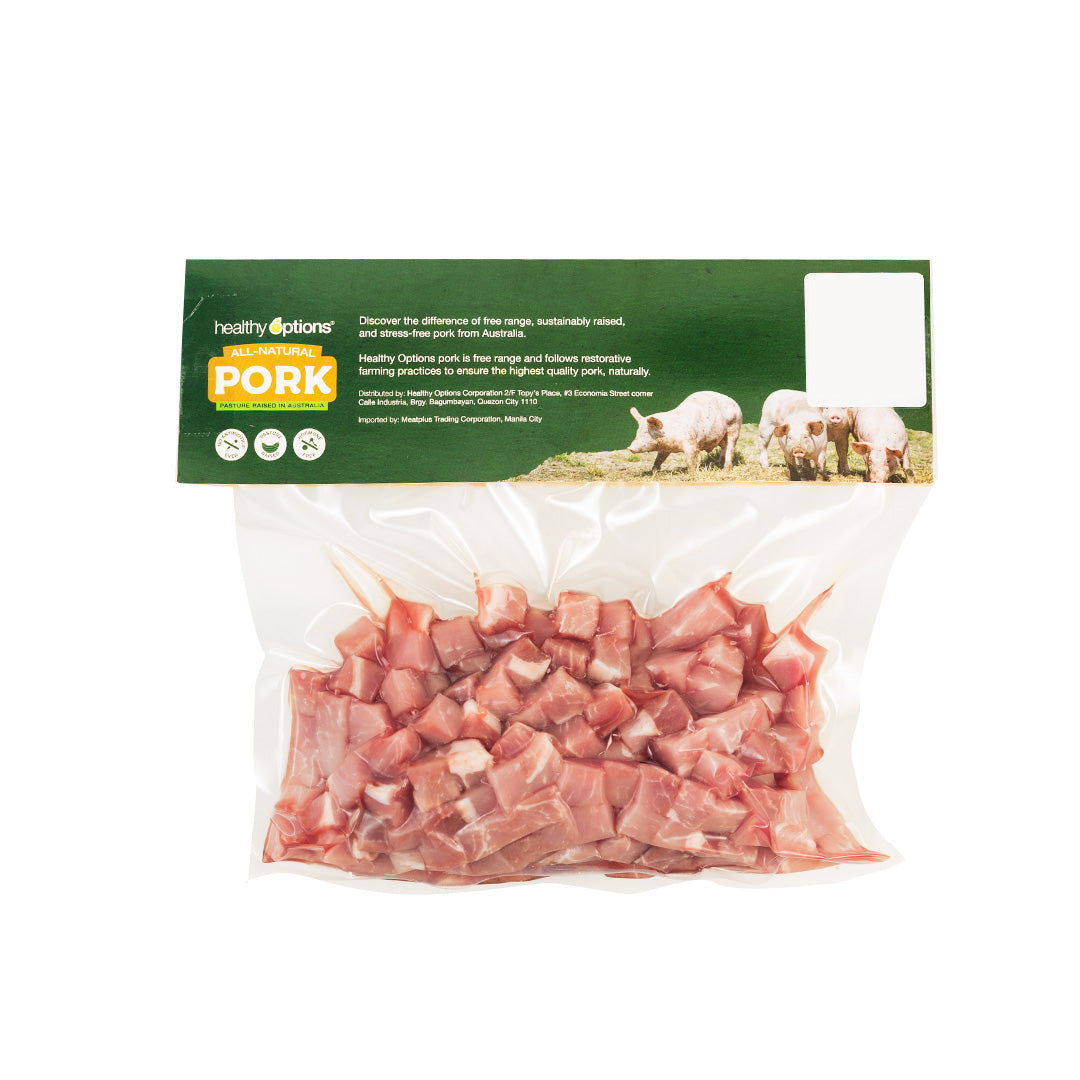 Frozen Healthy Options Pork Saute Cubes 500g