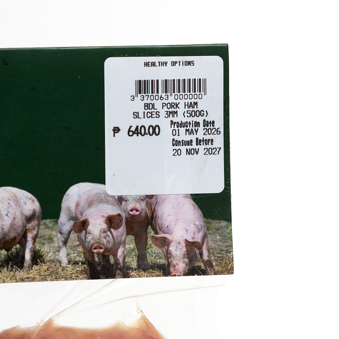 Frozen Healthy Options Pork Ham Slices 3mm 500g