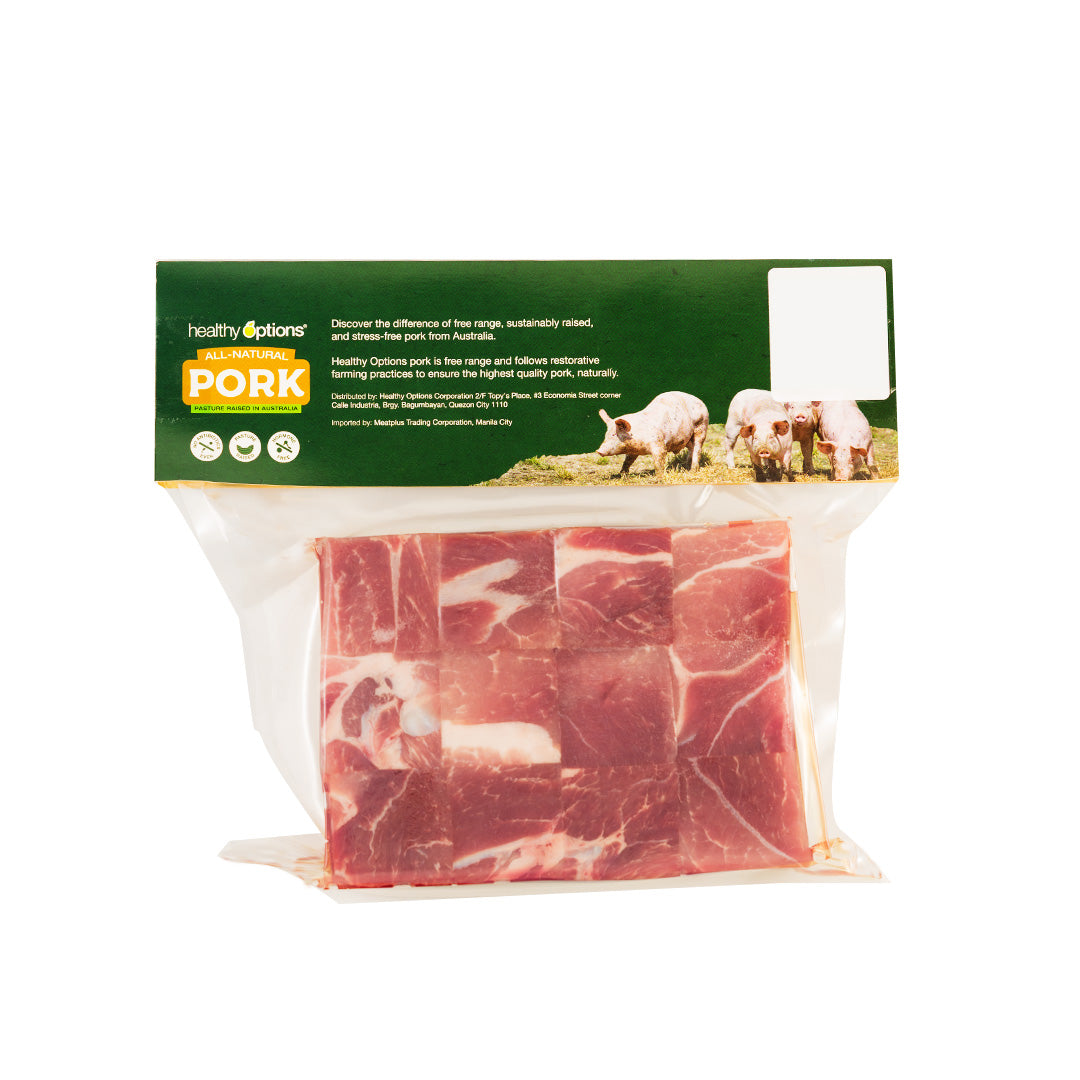 Frozen Healthy Options Pork Braising Cubes 750g