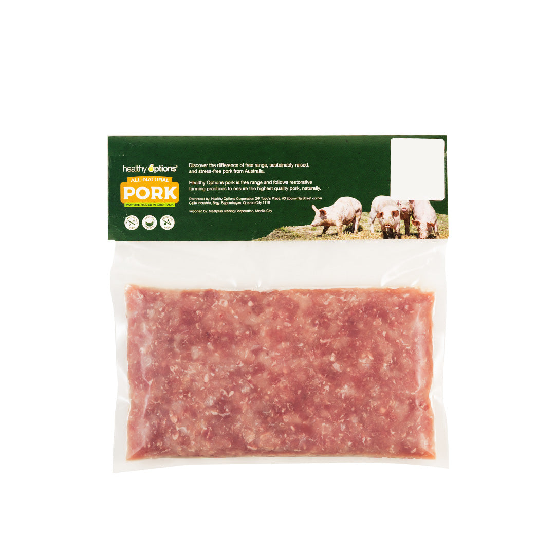 Frozen Healthy Options Pork Ground Lean 500g