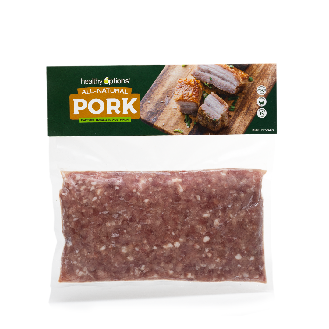 Frozen Healthy Options Pork Ground (80 Lean:20 Fat) 500g