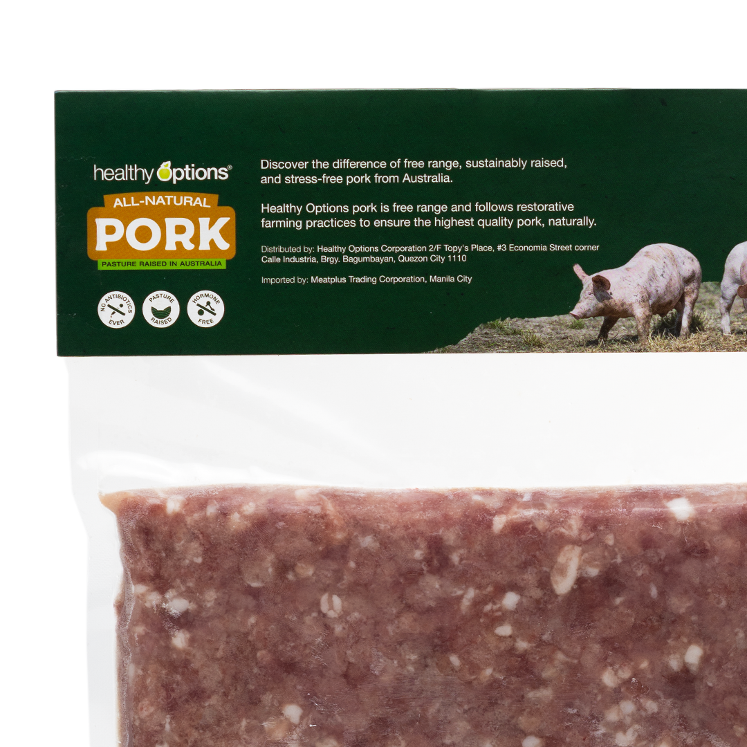 Frozen Healthy Options Pork Ground (80 Lean:20 Fat) 500g