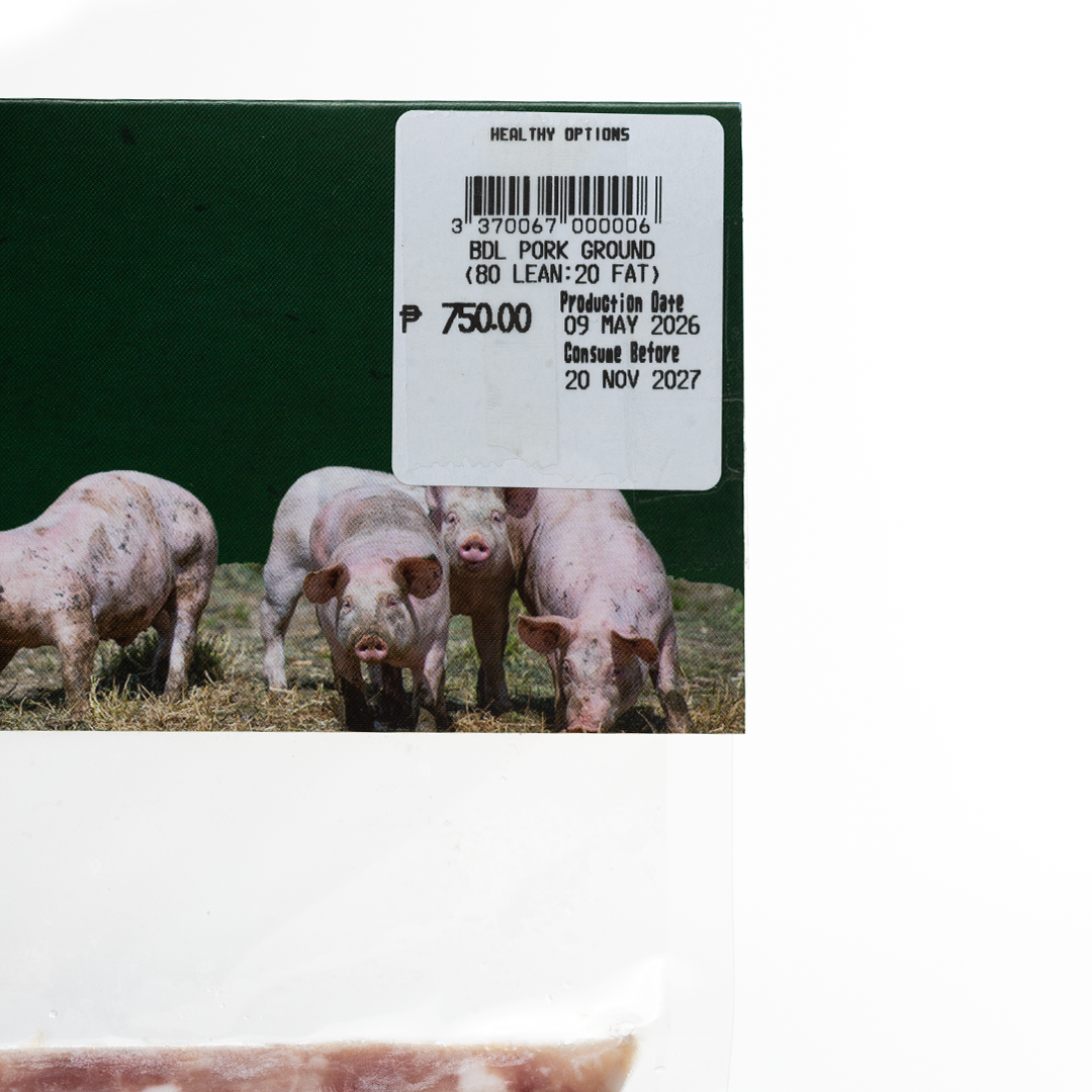 Frozen Healthy Options Pork Ground (80 Lean:20 Fat) 500g