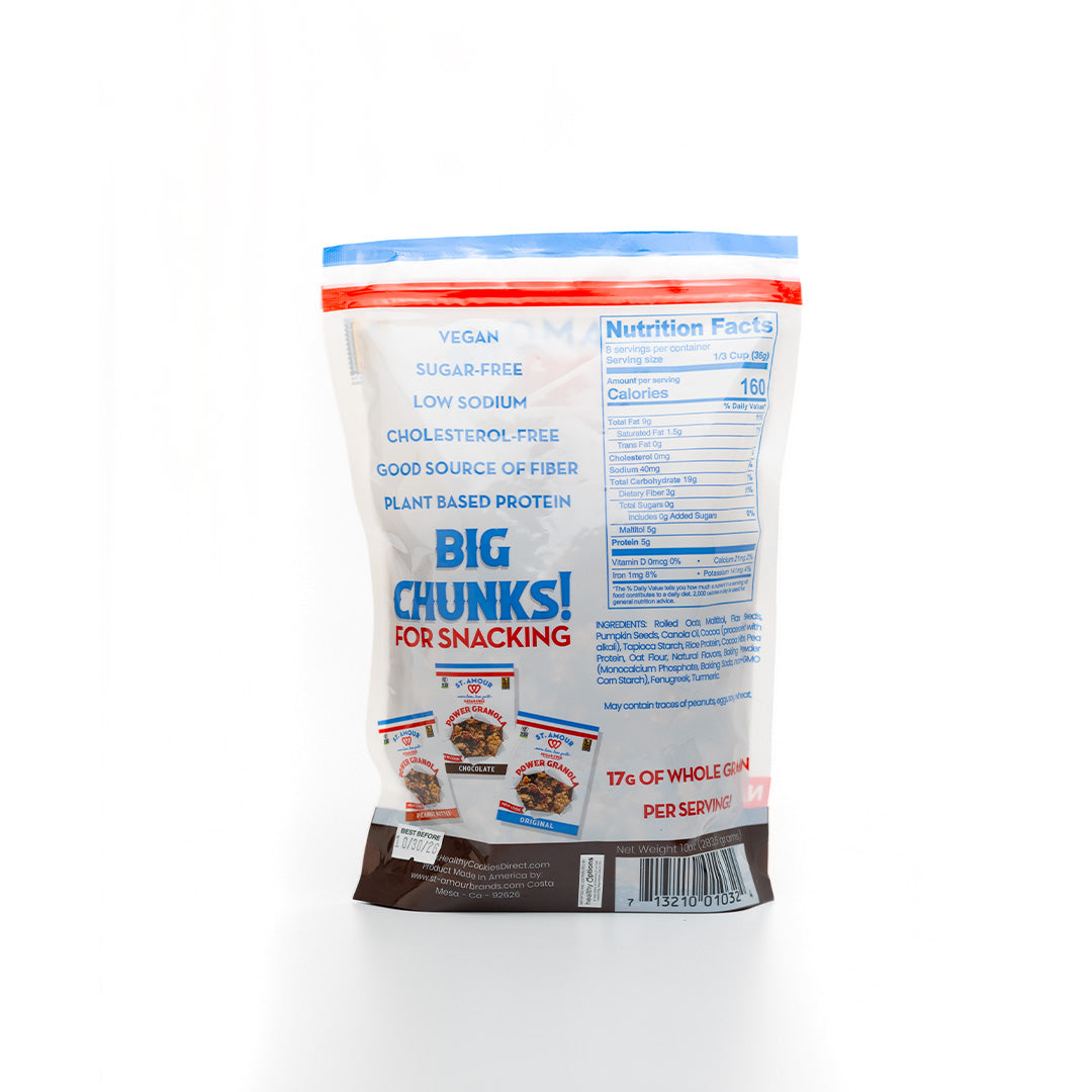 St. Amour Sugar-Free Basic Power Granola Chocolate Chip 283.5g