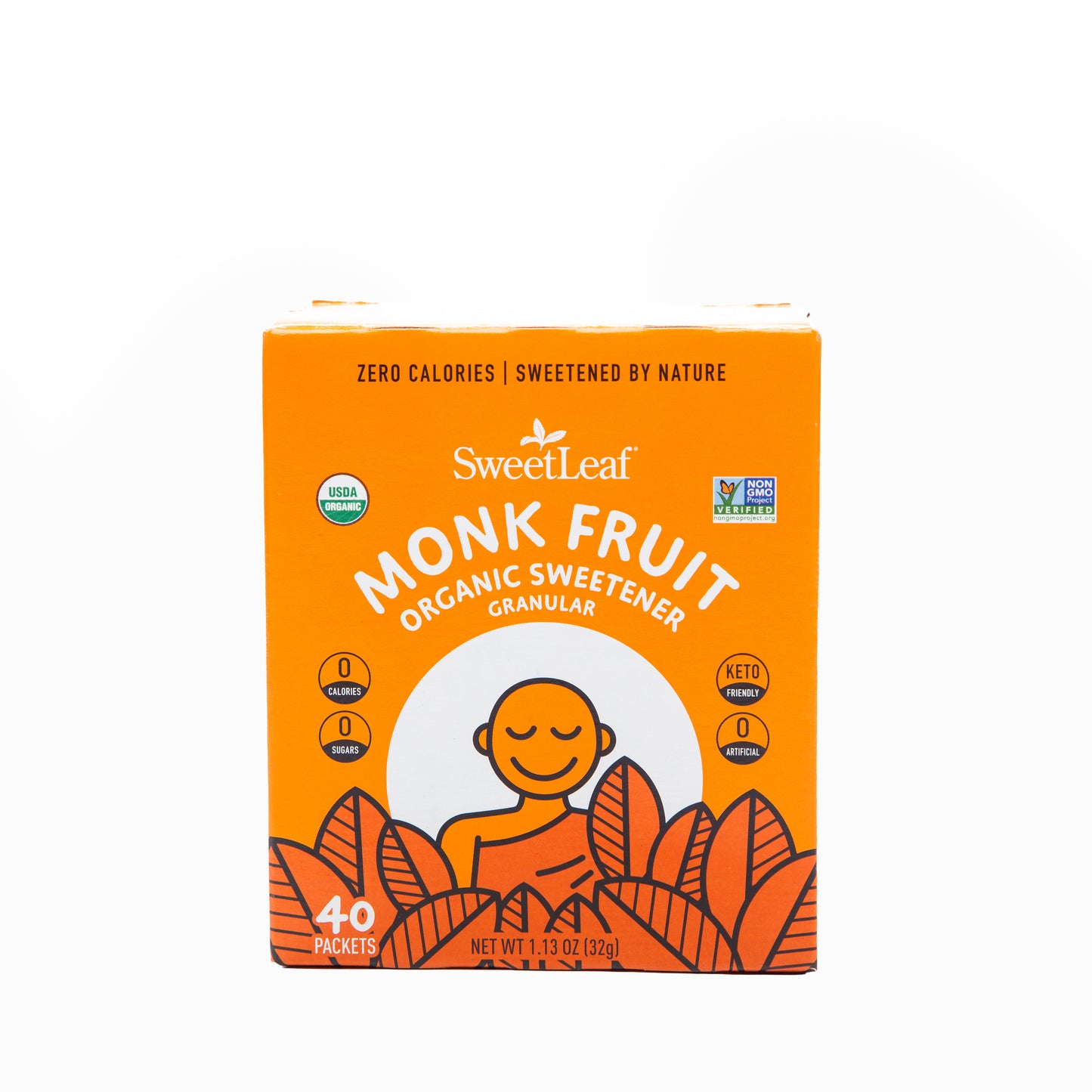 Sweetleaf Organic Monkfruit Granular Sweetener 40 Packs 32g