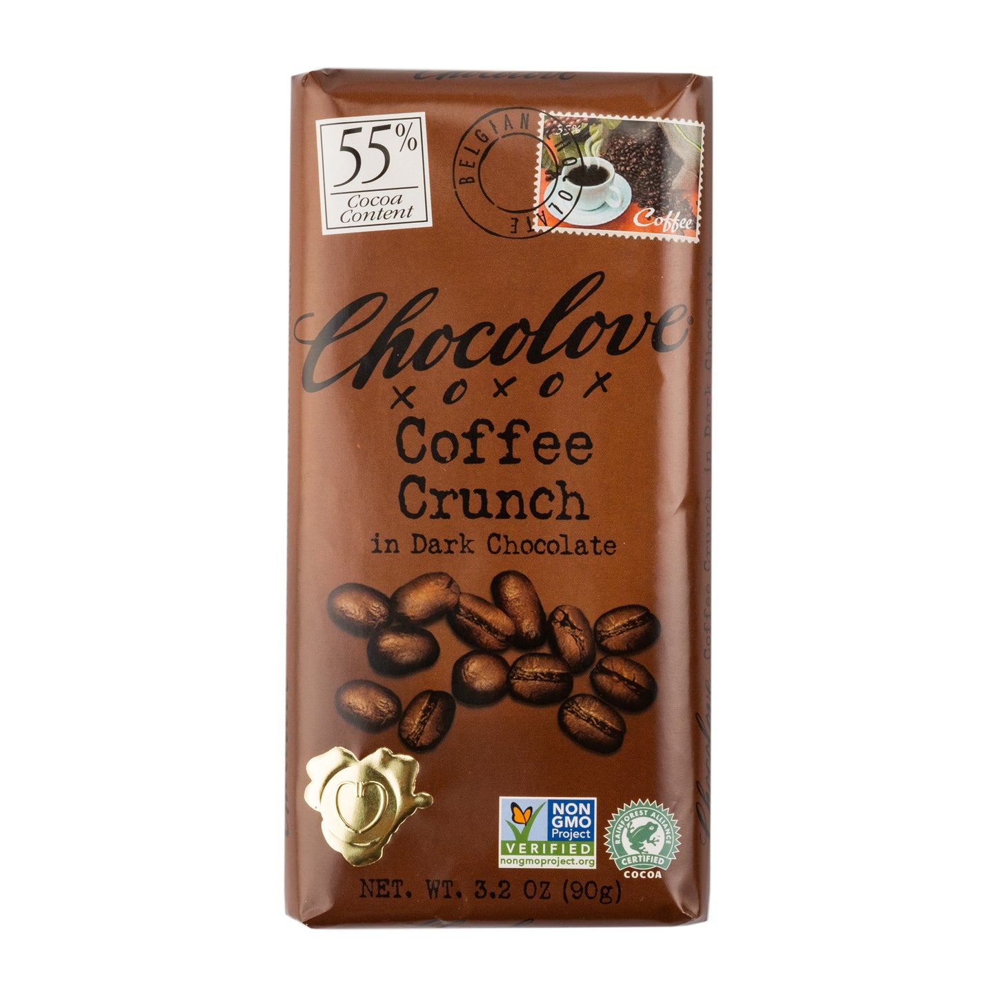 Chocolove Coffee Crunch in Dark Chocolate 55% 90g