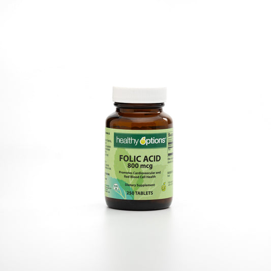 Healthy Options Folic Acid 800mcg 250 Tablets
