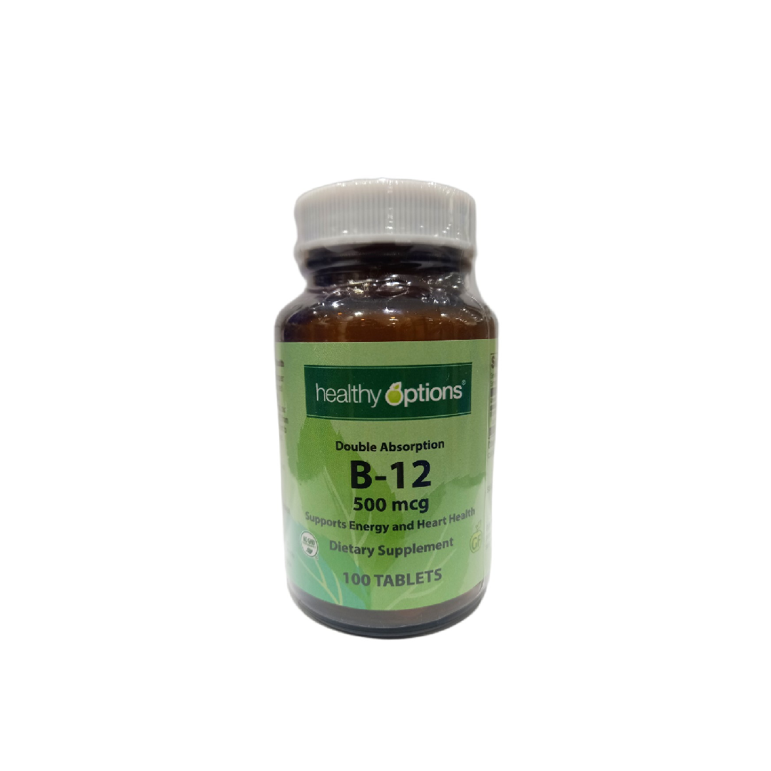 Healthy Options Vitamin B12 500mcg 100 Tablets