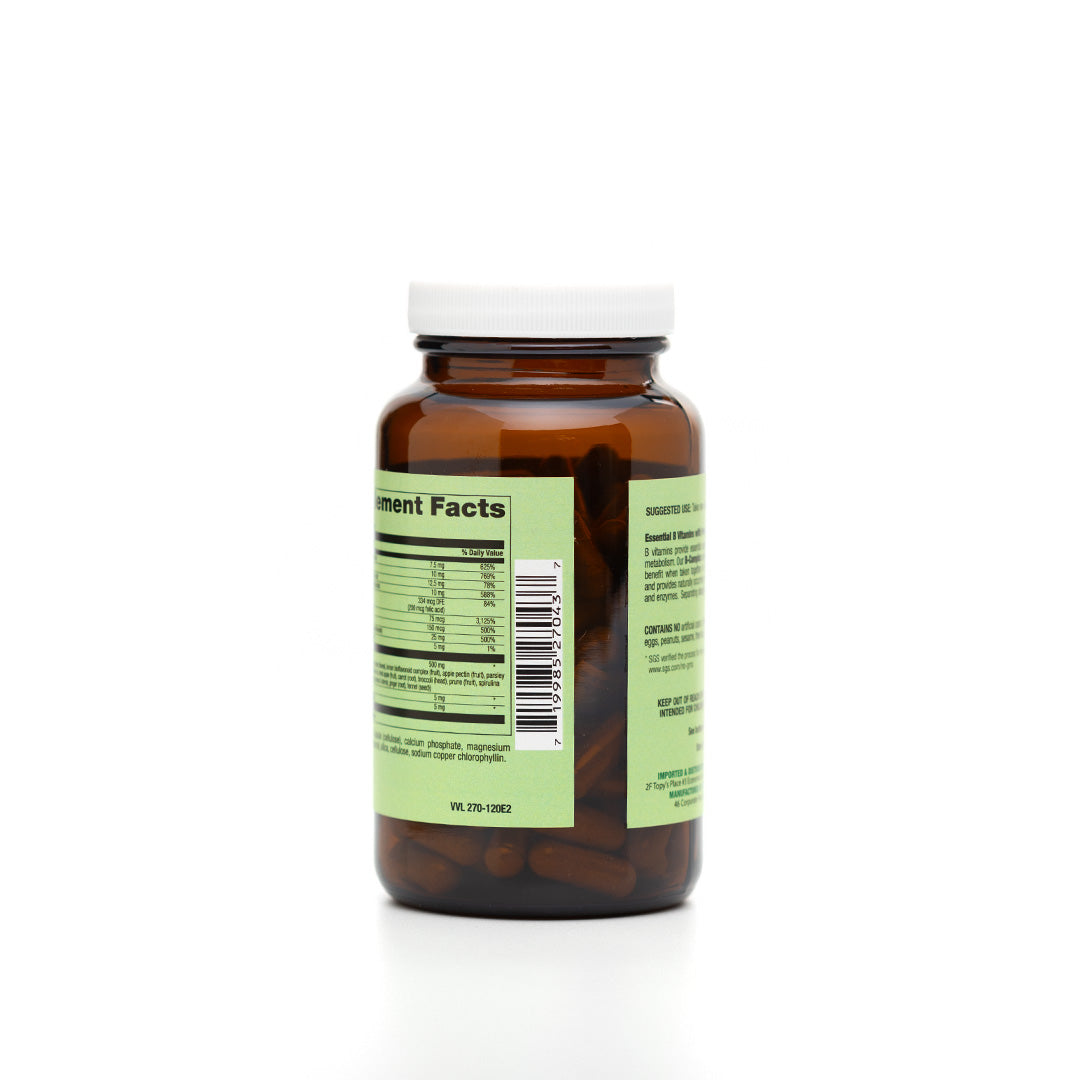 Healthy Options Phytonutrient Based B Complex 120 Capsules