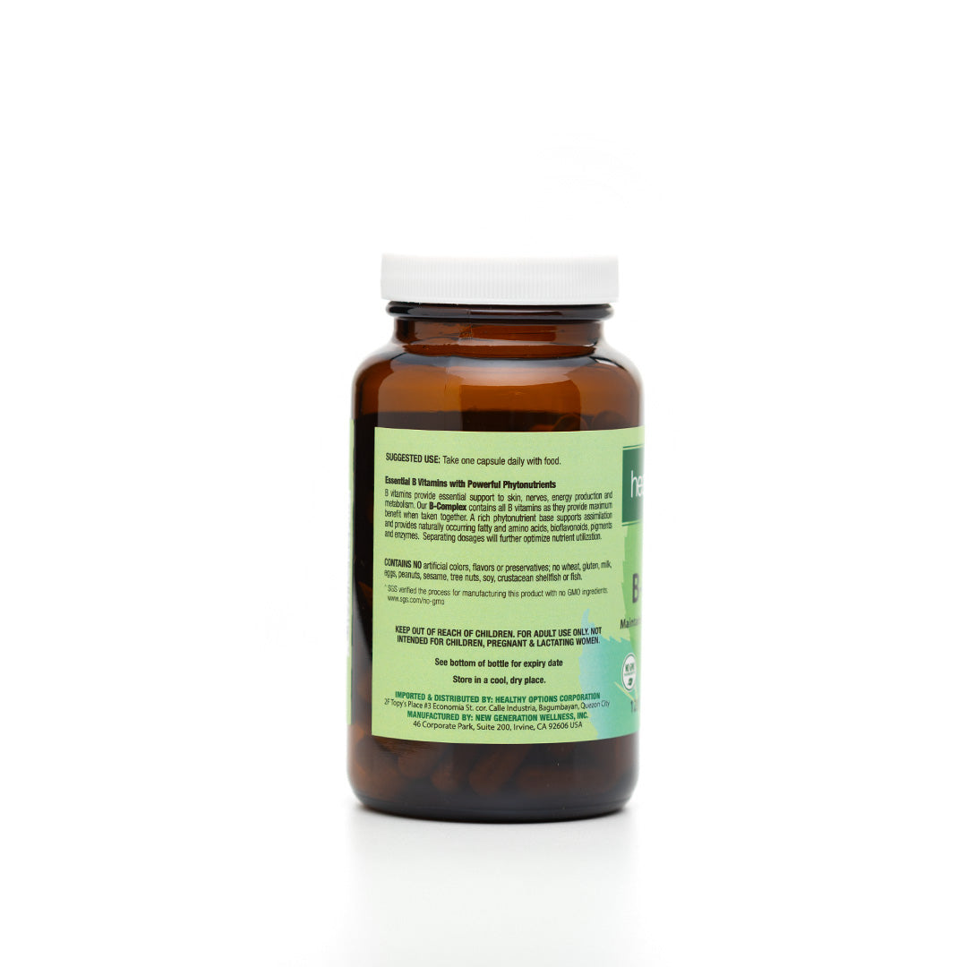 Healthy Options Phytonutrient Based B Complex 120 Capsules