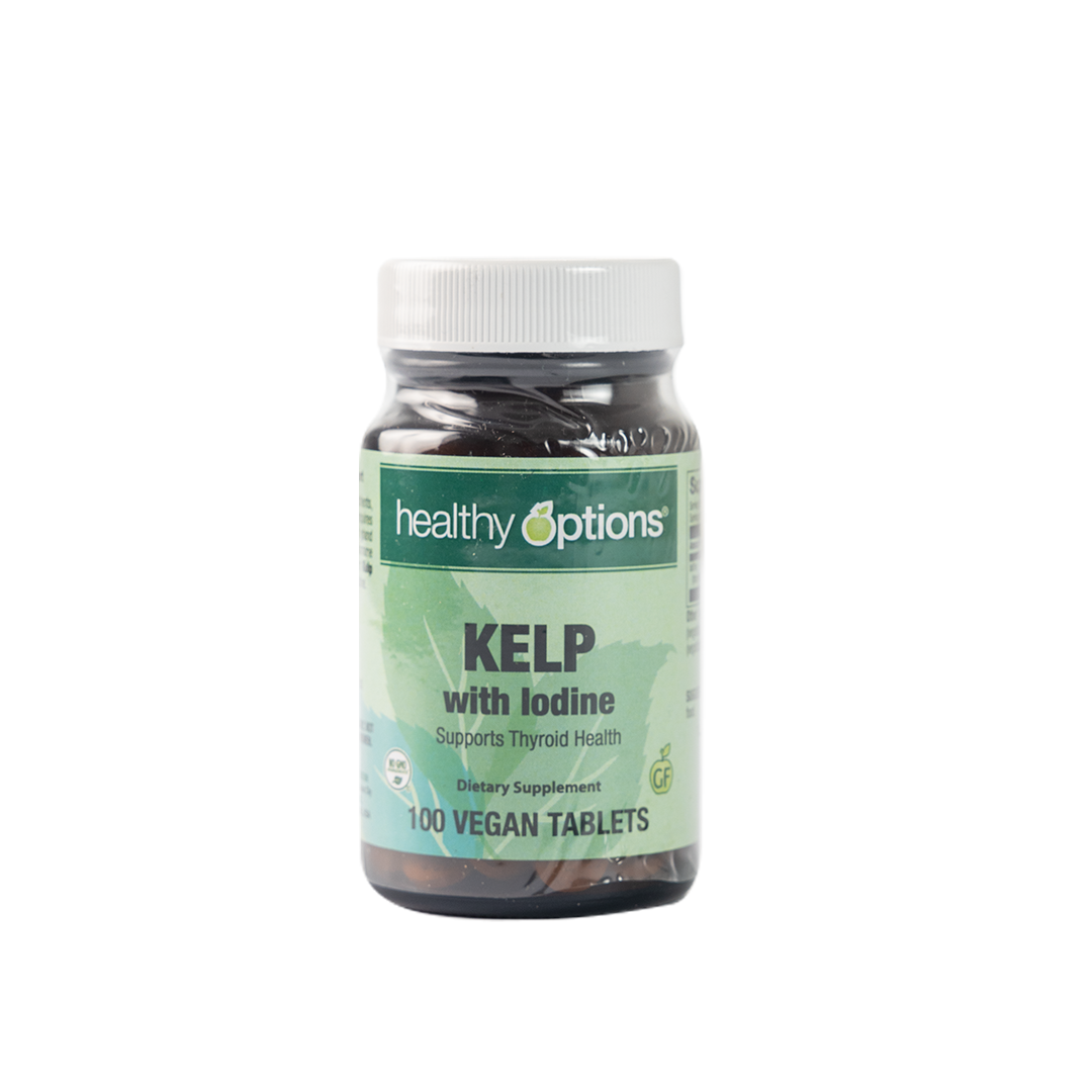 Healthy Options Kelp with Iodine 100 Vegan Tablets