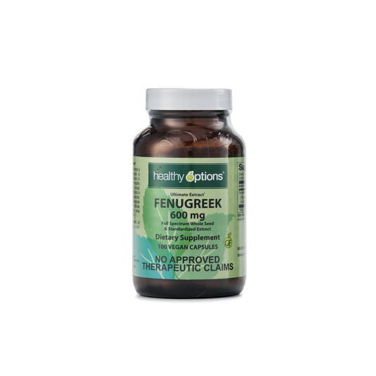 Healthy Options Fenugreek 600mg 100 Vegan Capsules