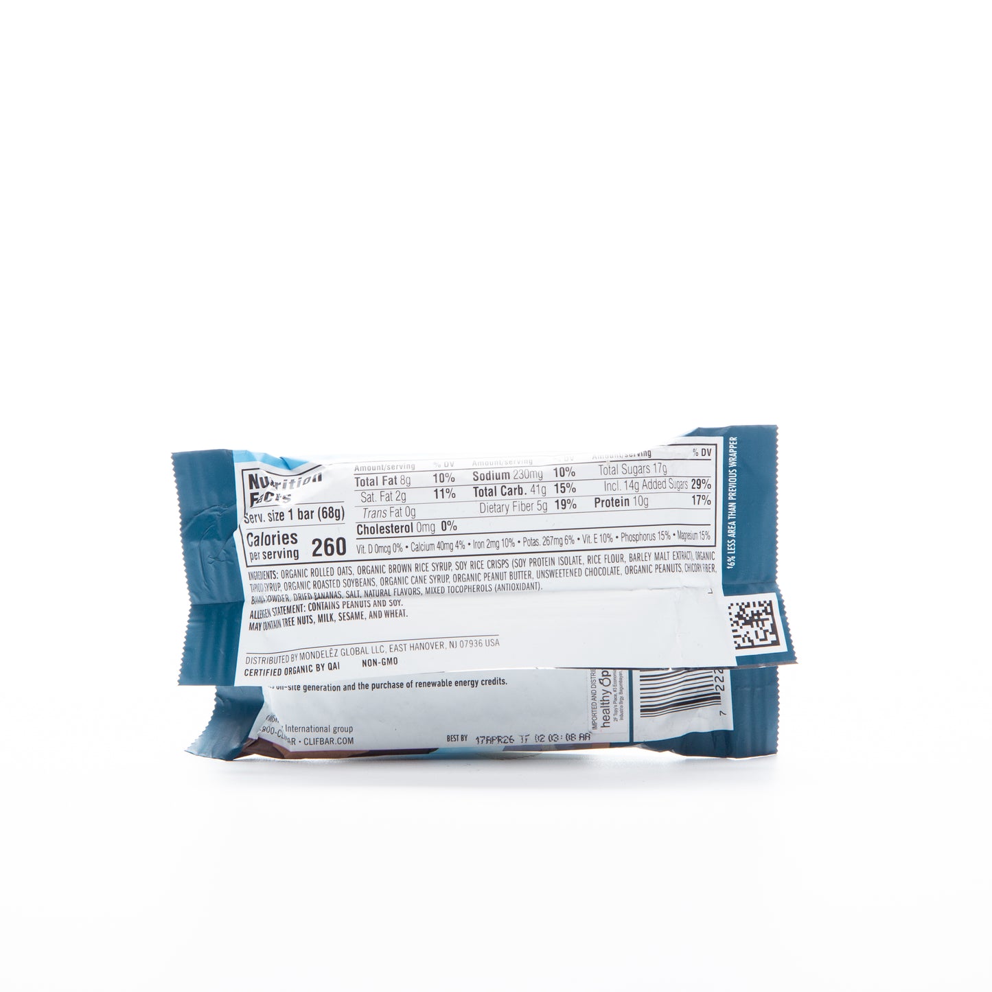 Clif Peanut Butter Banana with Dark Chocolate Flavor Energy Bar 68g