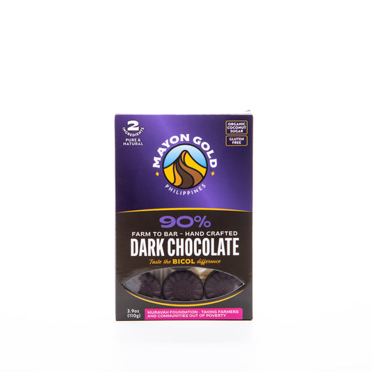 Mayon Gold 90% Dark Chocolate Crowns 110g