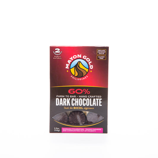 Mayon Gold 60% Dark Chocolate Crowns 110g