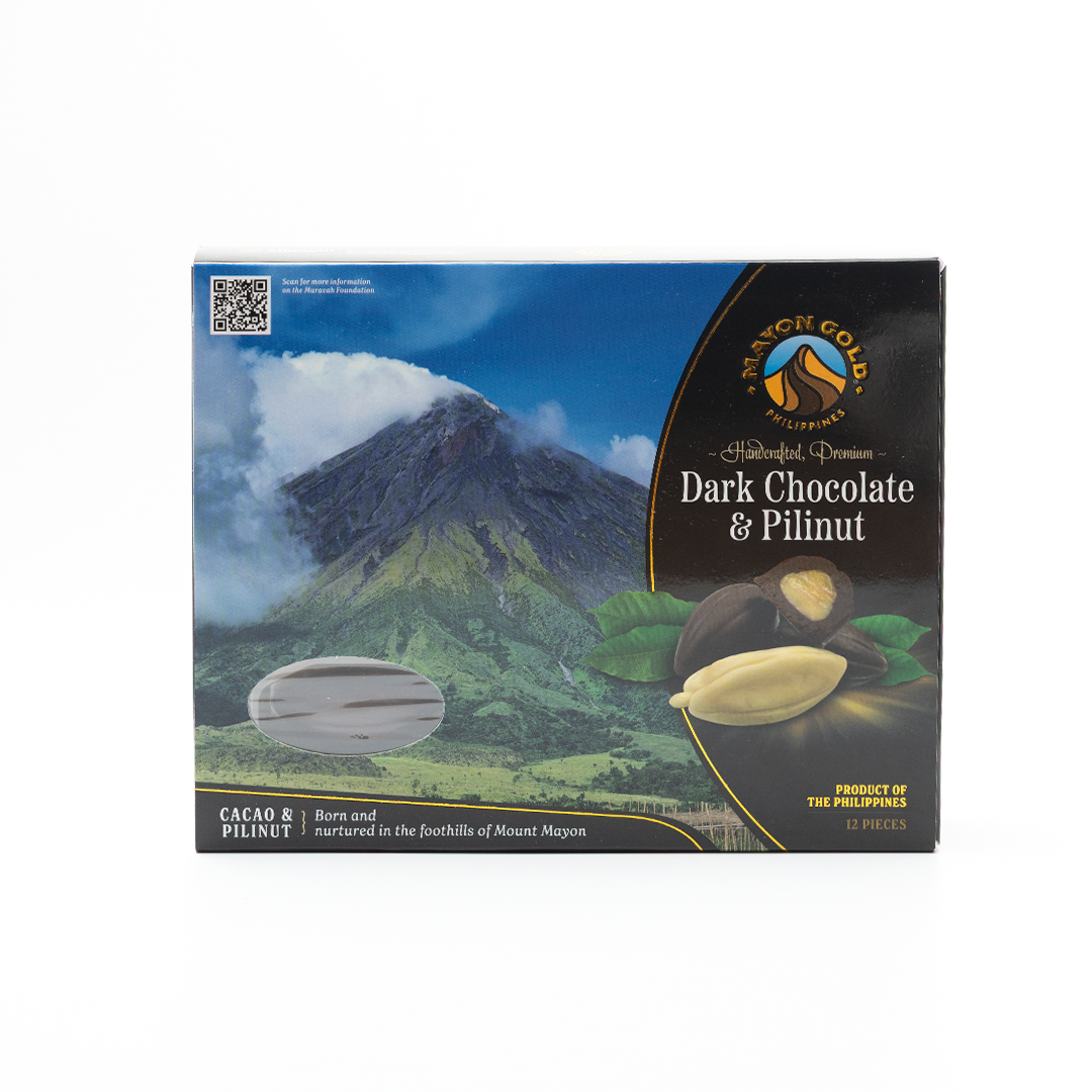 Mayon Gold Dark Chocolate Coated Pili Nuts 50g